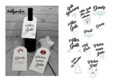 Stickserie ITH - Flaschenkleid Anhänger